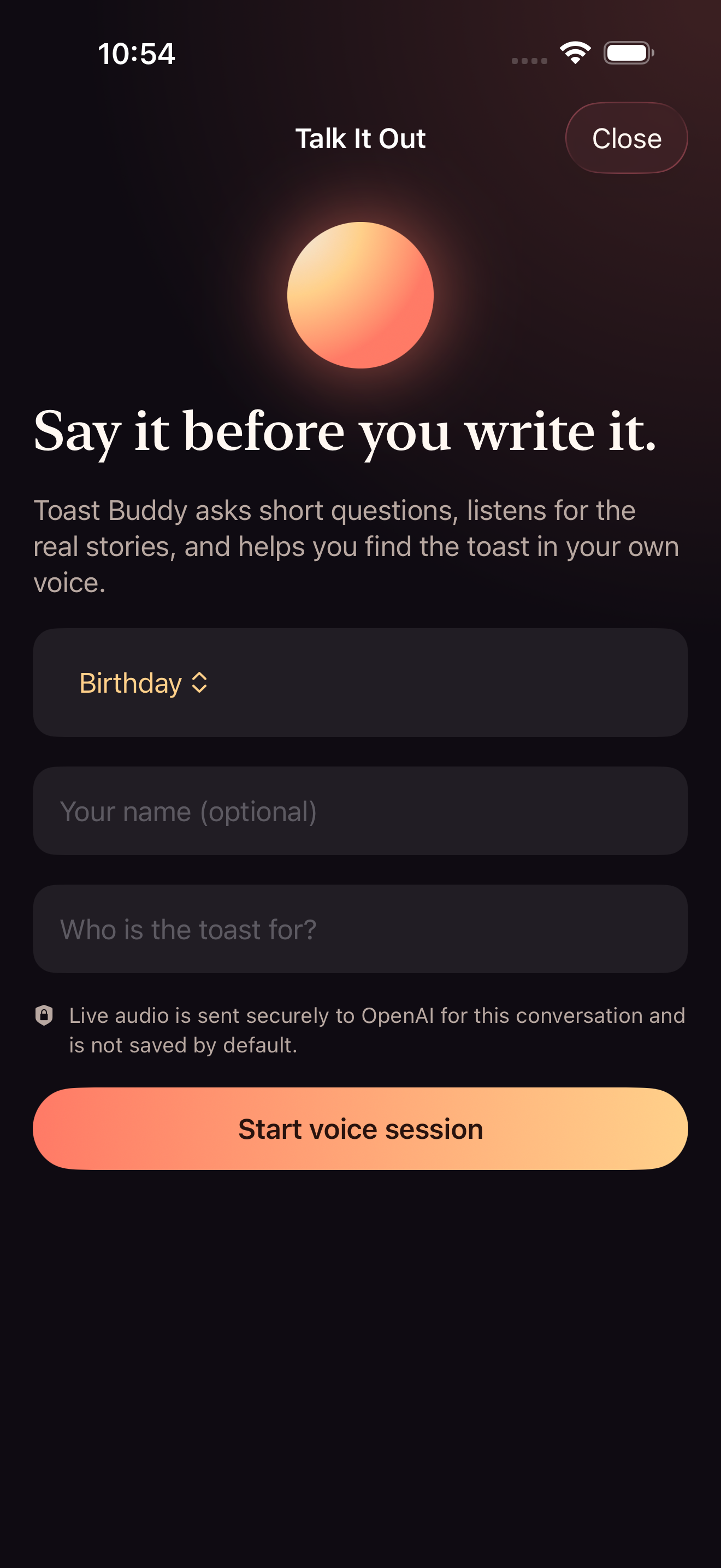Toast Buddy: Speech Coach screenshot 2
