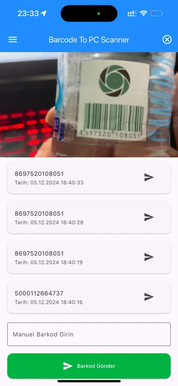 Screenshot #3 pour Barcode To Pc Scanner