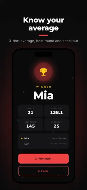 Bullzy: Darts Scorer & Stats screenshot 3