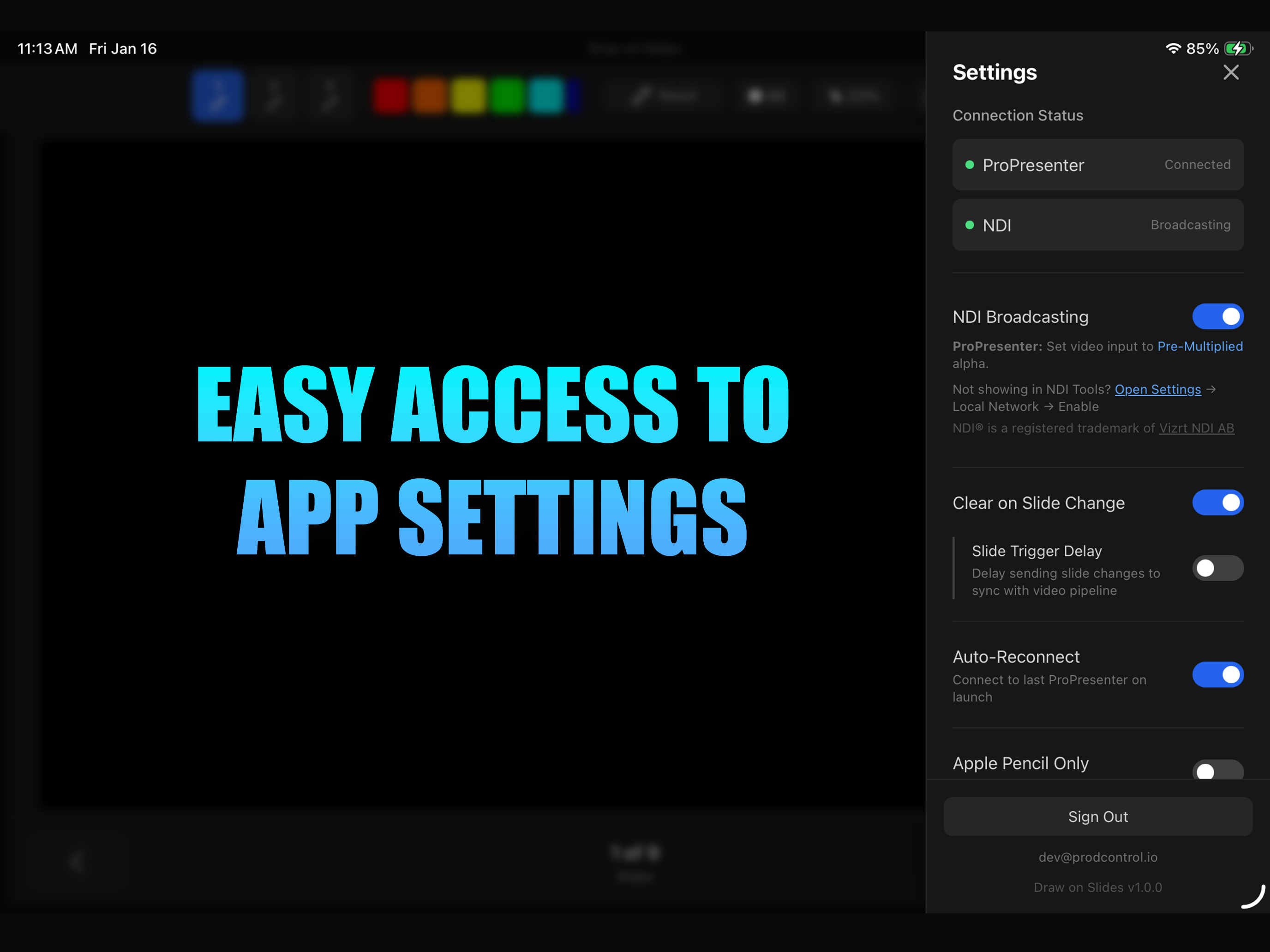 Draw on Slides ProPresenter screenshot 5