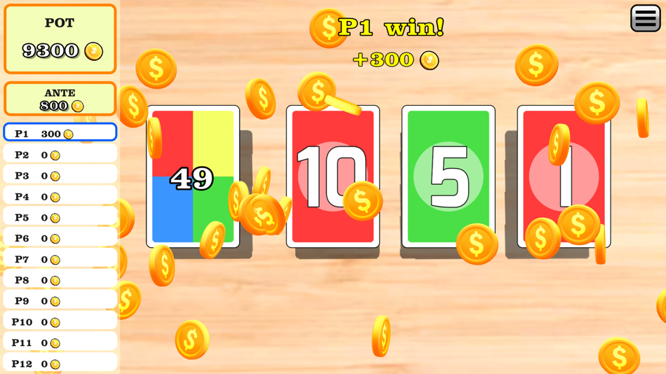 #2. In Between: Numbers Card Game (iOS) 由: FE Games