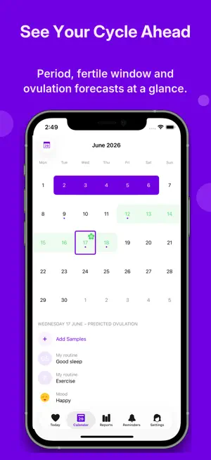 Offline Period Tracker: Enria screenshot 2