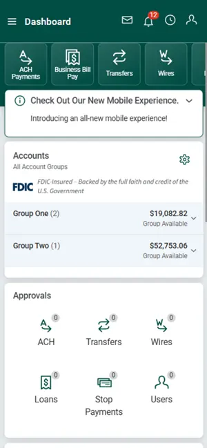 Tompkins Treasury Management screenshot 1