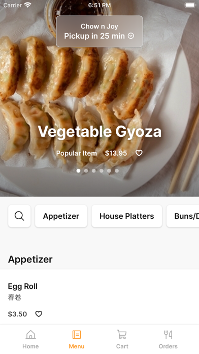 Chow n Joy iPhone screenshot 2 - Food & Drink app