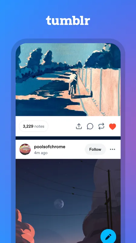 Tumblr: Social Media & Art screenshot 2 of 6