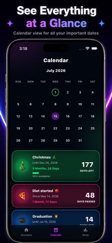 Day Counter: Since & Until iPhone screenshot