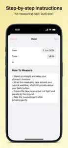 Body Measurement Tracker Diary screenshot #3 for iPhone