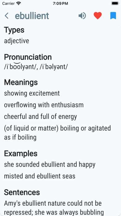 Exam Vocabulary Screenshot