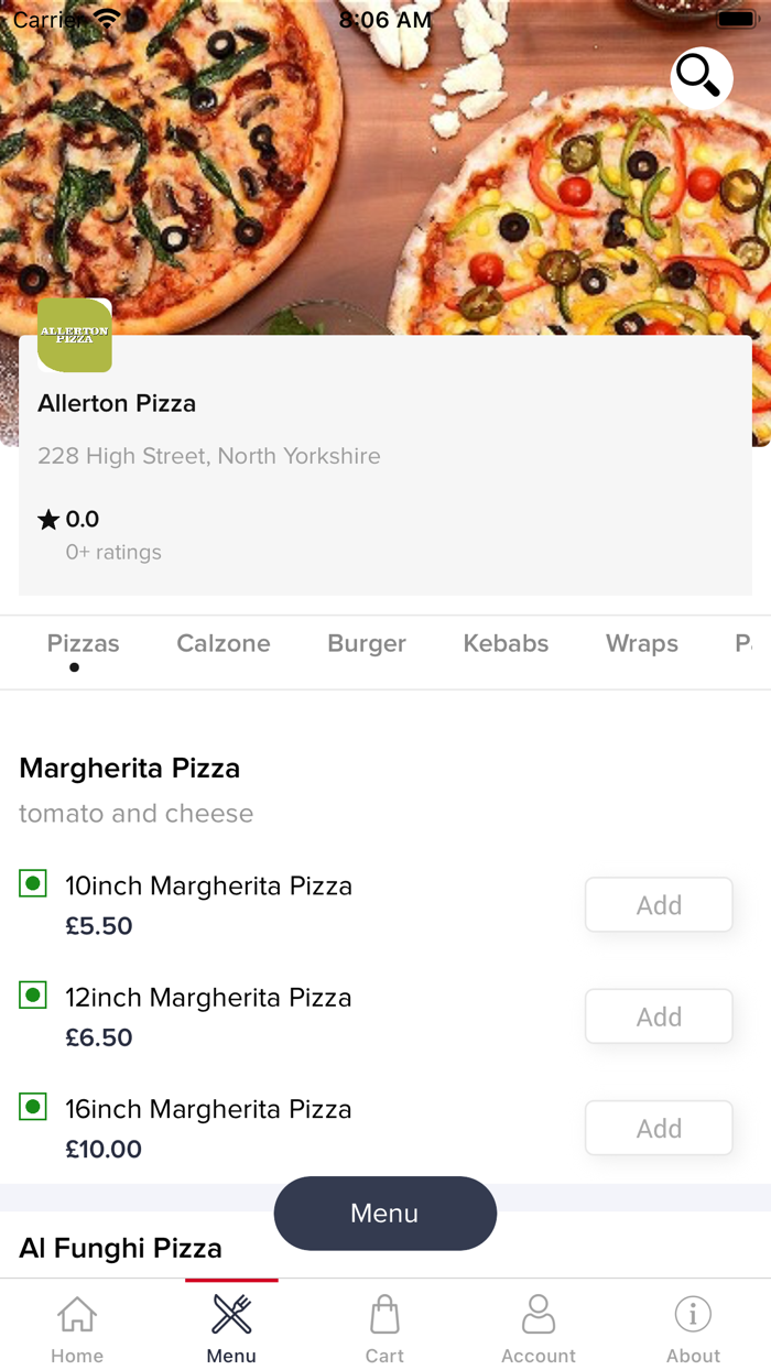 Allerton Pizza Online