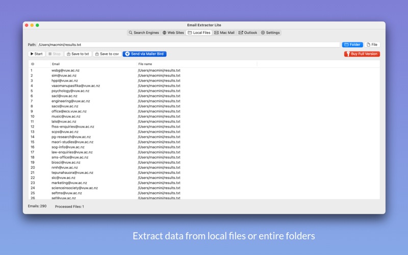 Screenshot #3 pour Email Extractor Lite