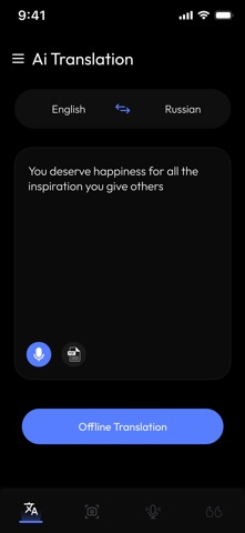 Ai Offline Voice Translator iPhone screenshot
