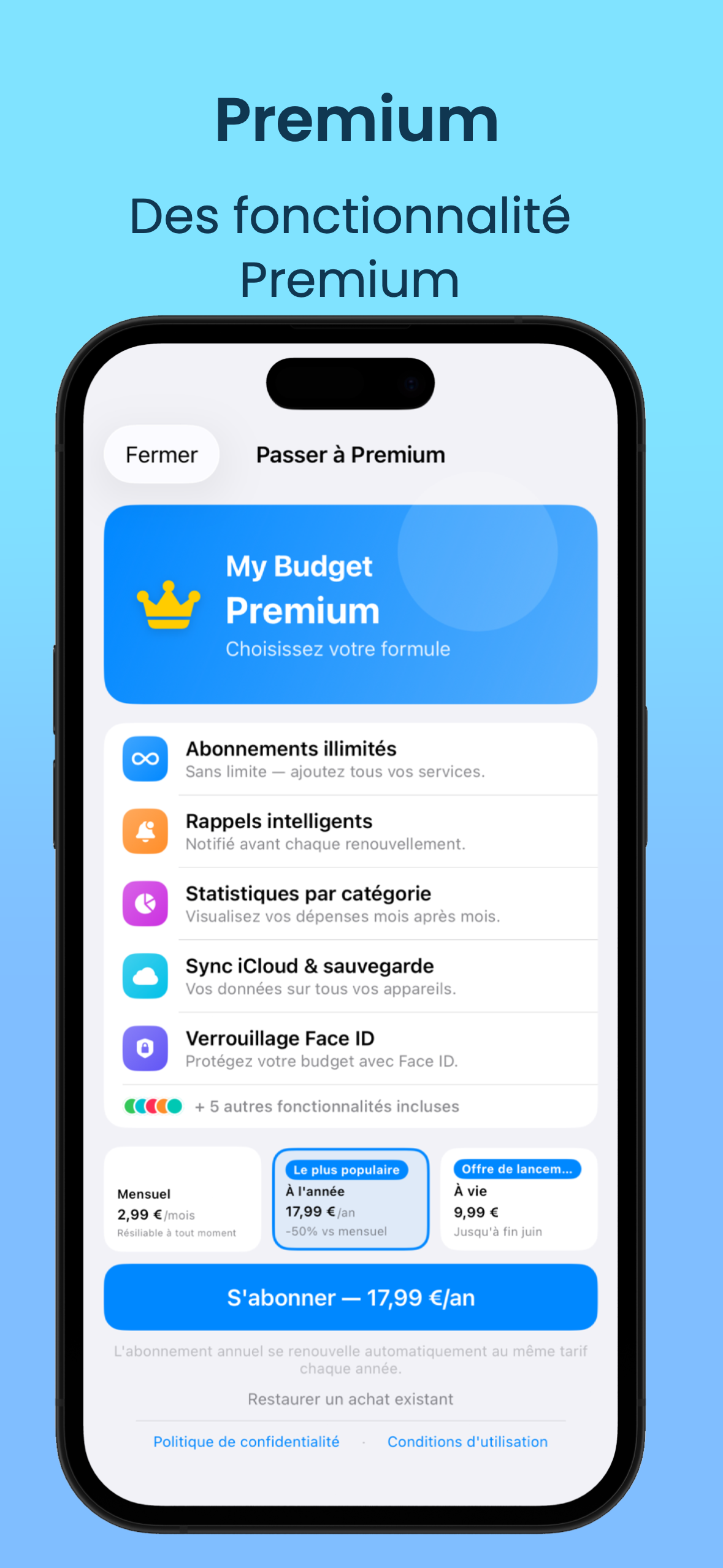My Budget - Abonnements screenshot 5