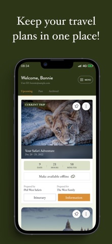 Phil West Safaris screenshot