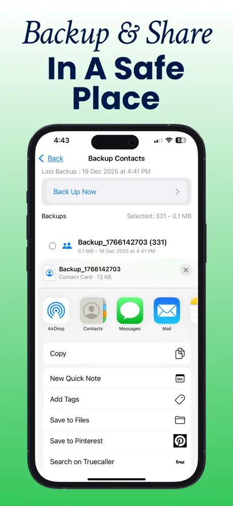Easy Contacts: Contact Manager 联系人管理应用截图