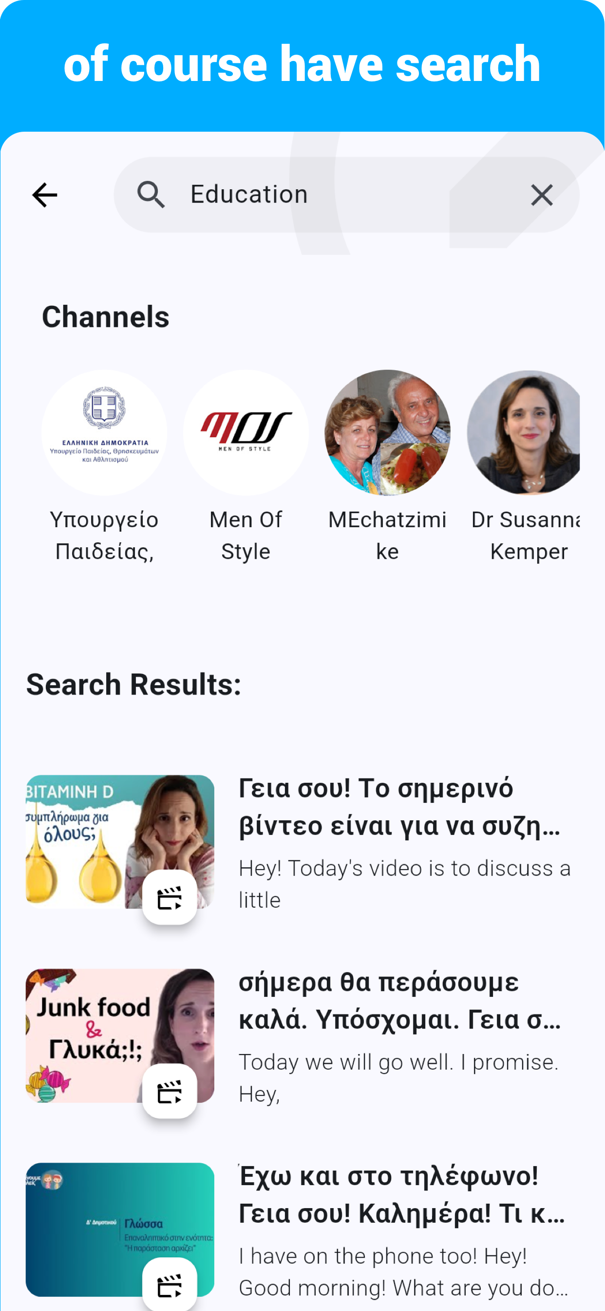 Greek  - Listening Speaking