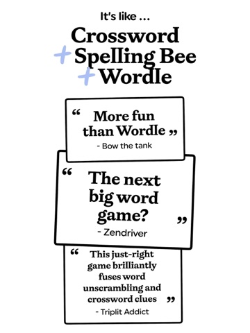 Triplit: Daily Word Game iPad screenshot