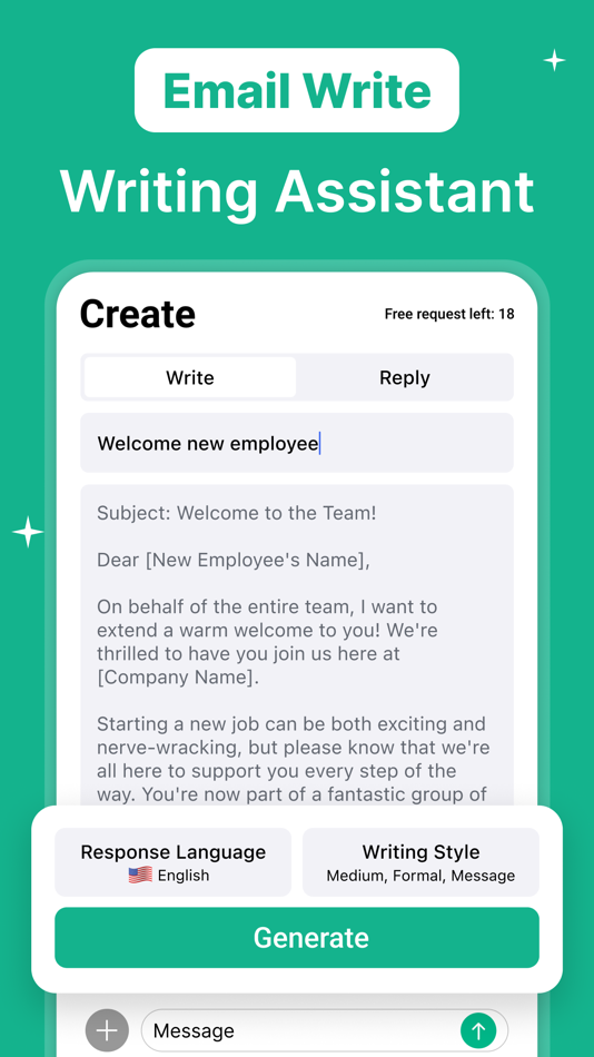 #8. AI Keyboard: TypeAI & Chatbot (iOS) 由: Unikwork Systems LLP