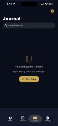 Luna Journal Moon Phases iPhone screenshot