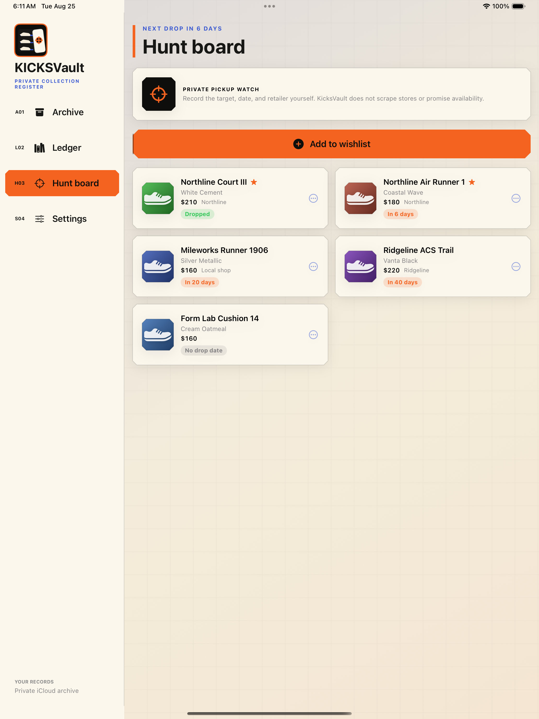 KicksVault: Sneaker Collection screenshot 10
