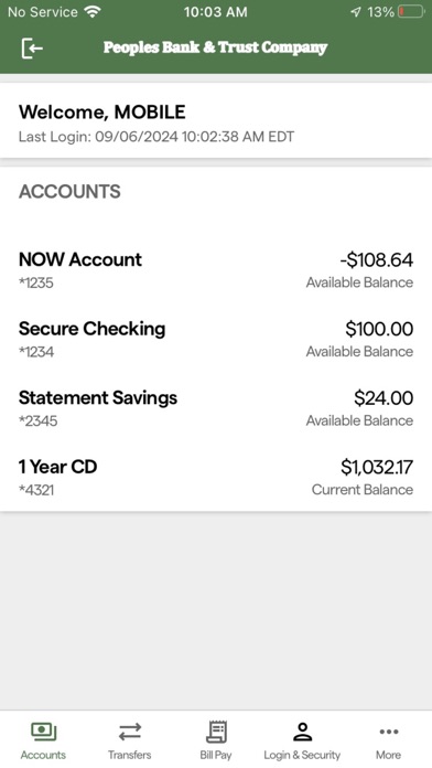PBT Bancorp Mobile Screenshot