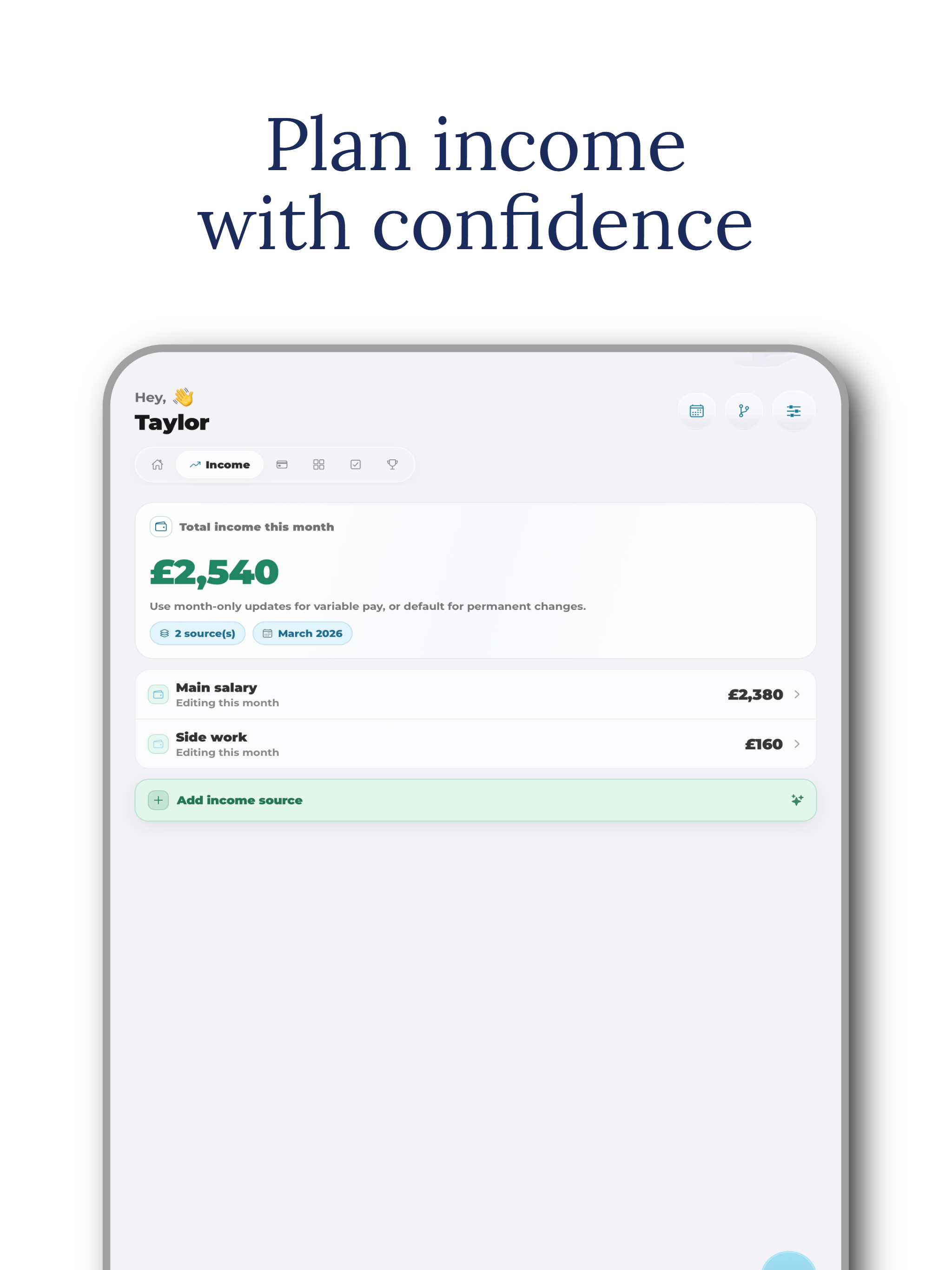 Abundance: Budget Planner