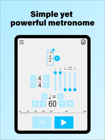Metronome: Rhythm Design iPad screenshot