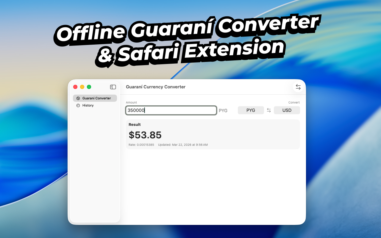 Guaraní Converter: PYG Rates screenshot 7