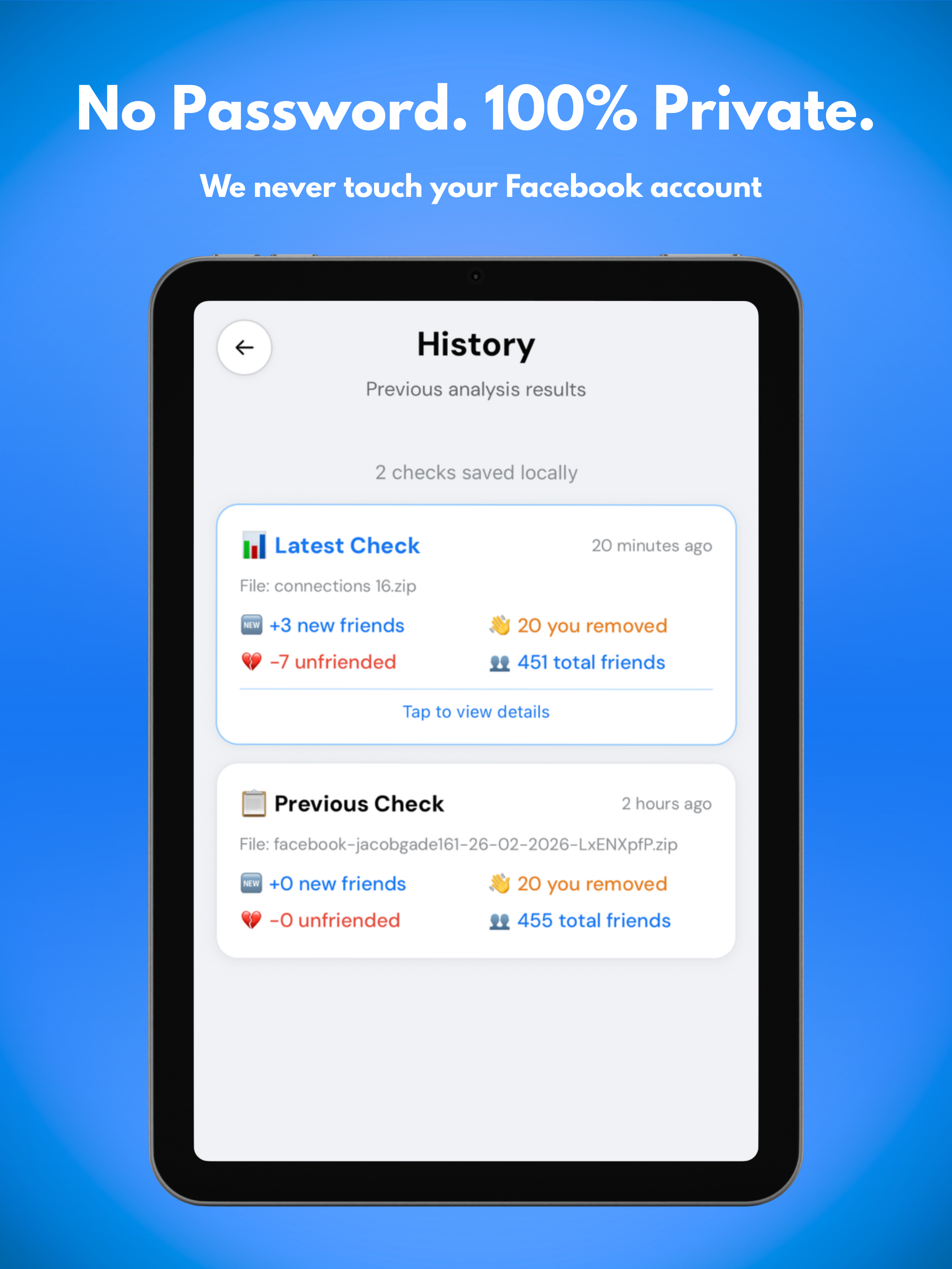 UnfriendCheck: Who Deleted Me