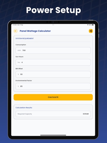 PV Calculator. iPad screenshot