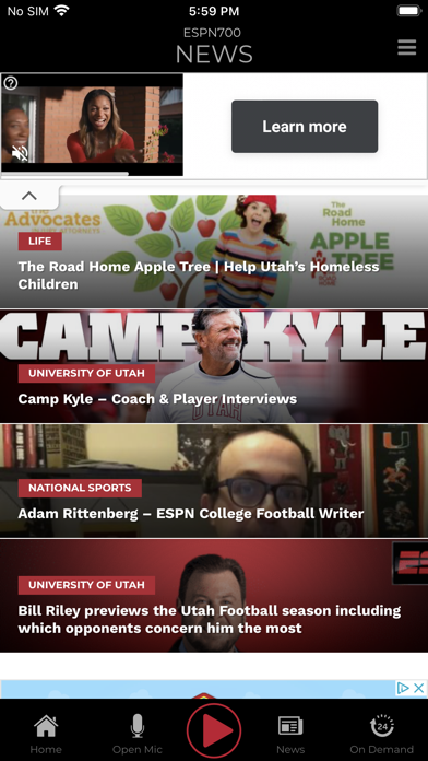 ESPN 700 Radio Screenshot