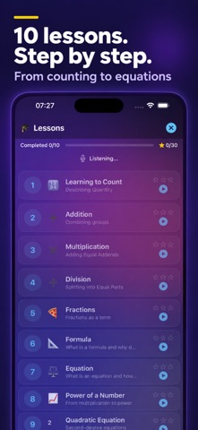 Math Lessons by Voice Screenshot 3 of 3
