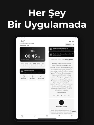 3ondokuz - Namaz Vakitleri iPad screenshot 1