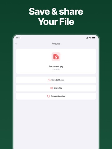 Image Converter - PDFJPEG HEIC iPad screenshot