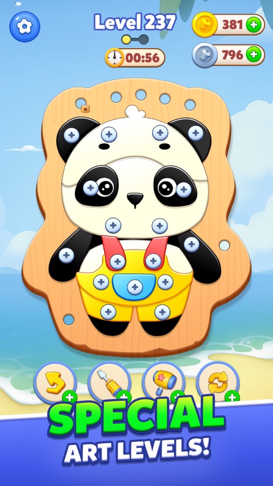 #3. Screw Puzzle, Nuts & Bolts (iOS) 来自: Jigsaw Games