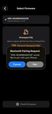 KRS Firmware Update Screenshot 3 of 6