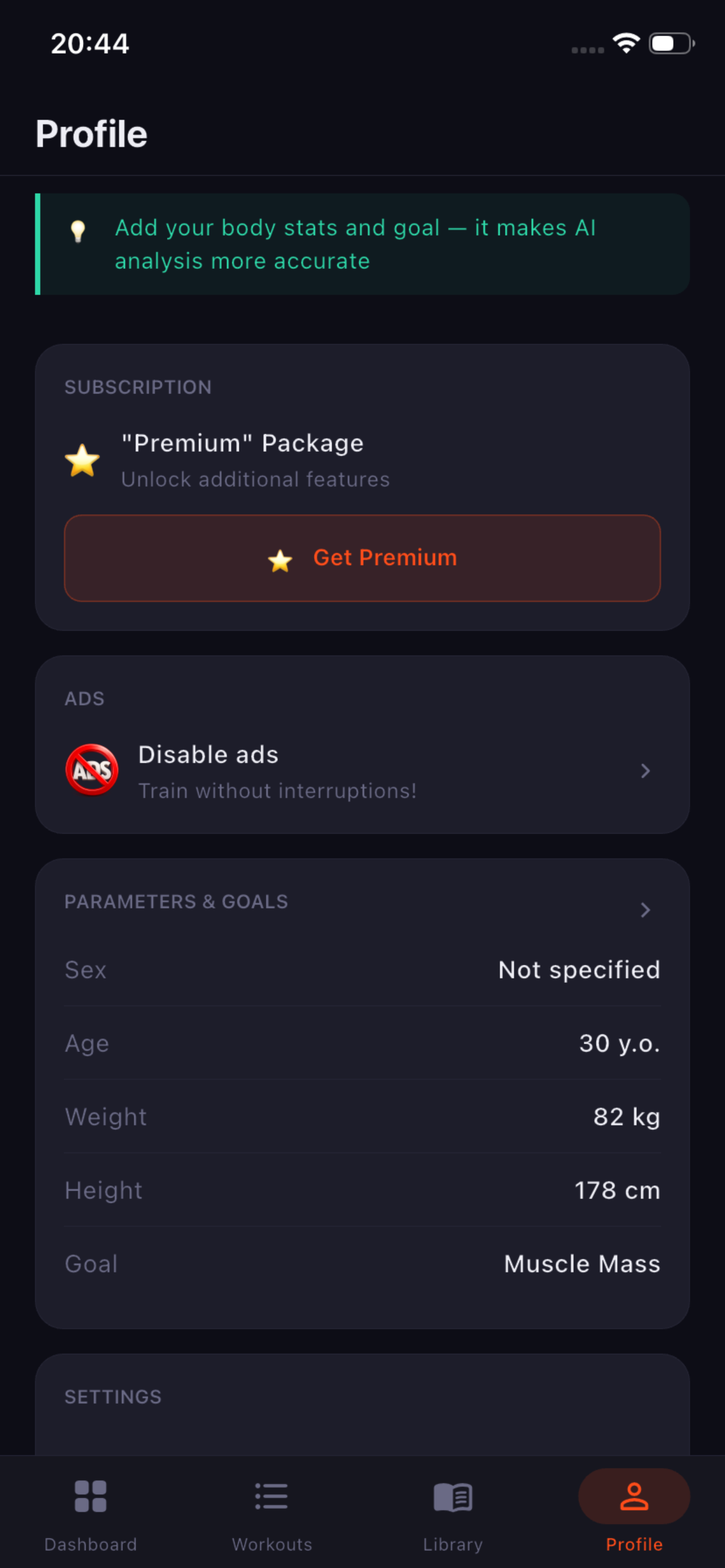Fitence: Workout Planner & Log screenshot 9