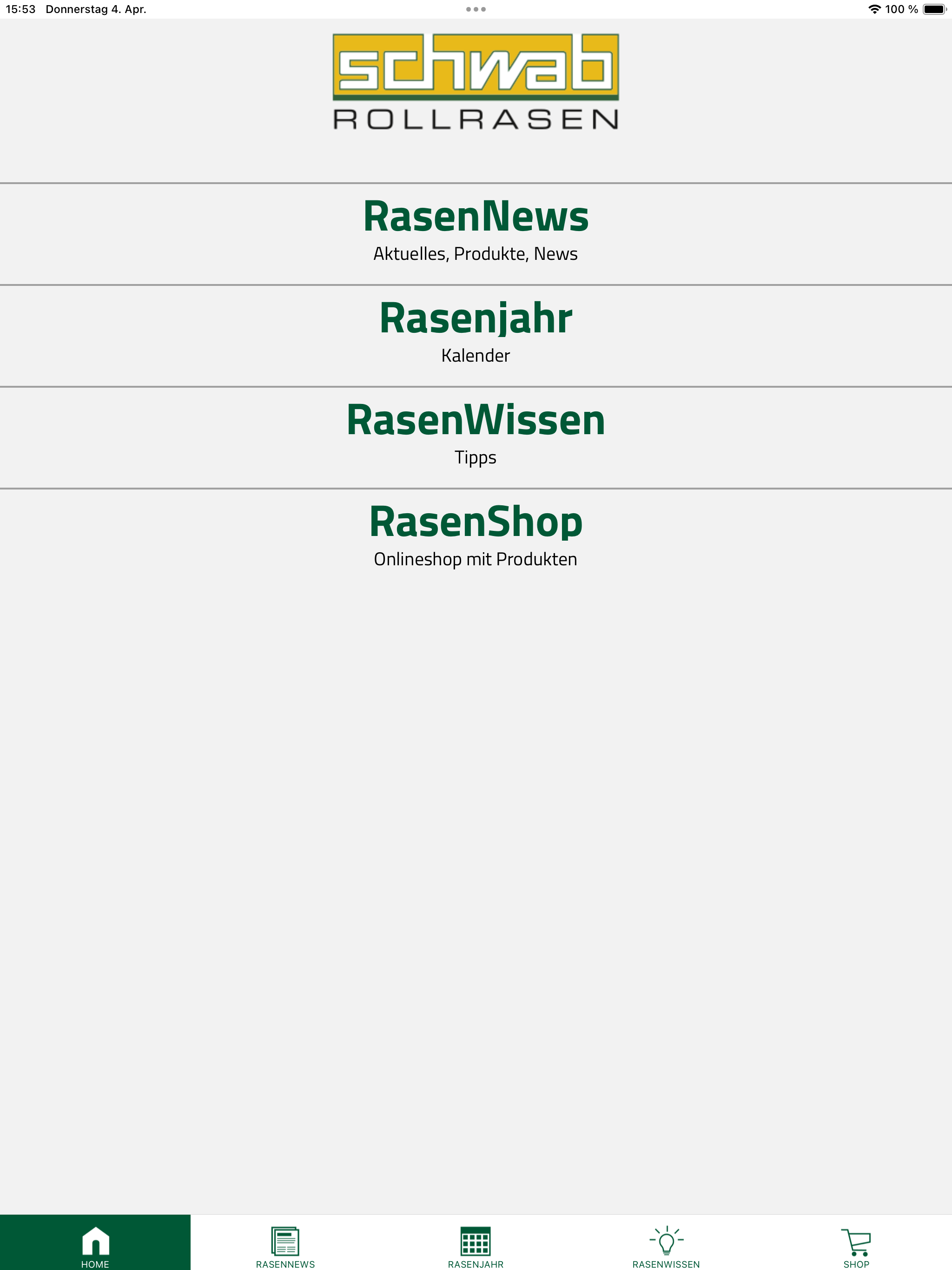 Schwab Rasenpflege App
