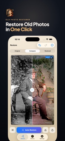 Old Photo Restorer: AI Repair iPhone screenshot