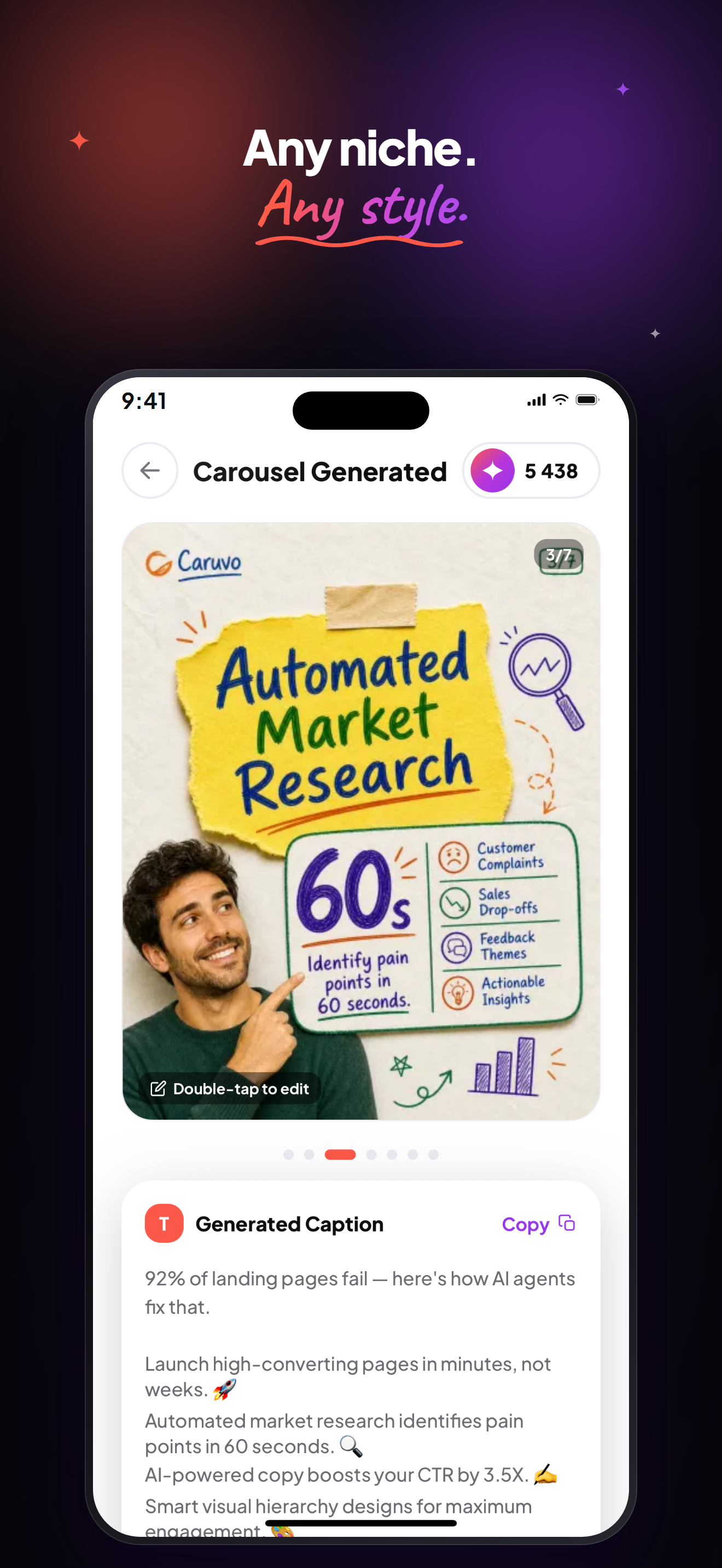 Caruvo: AI Content & Reels screenshot 9