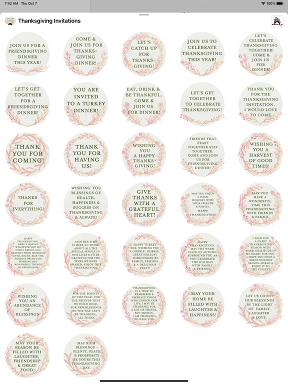 Screenshot #6 pour Thanksgiving Invitations