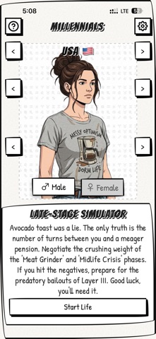 Millennials: Life Simulator iPhone screenshot