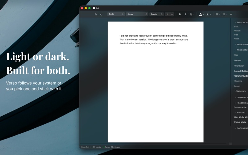 Verso Writer Screenshot 4