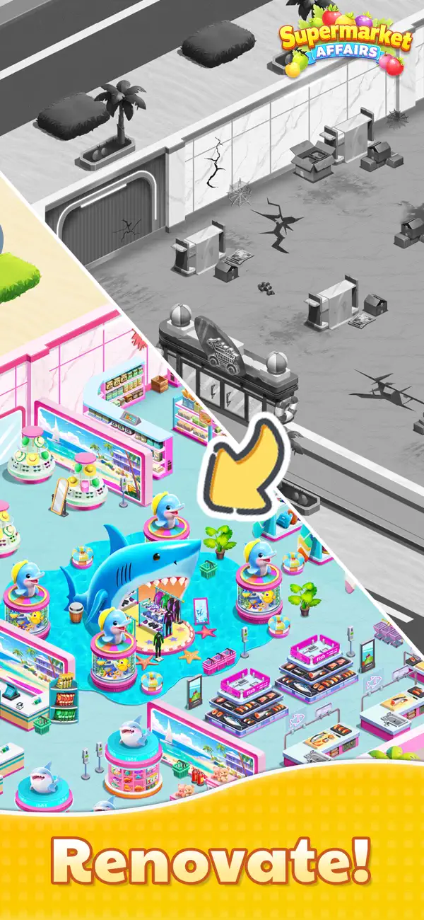 #5. Supermarket Affairs - Merge (iOS) Przez: Potato Play Pte. Ltd.