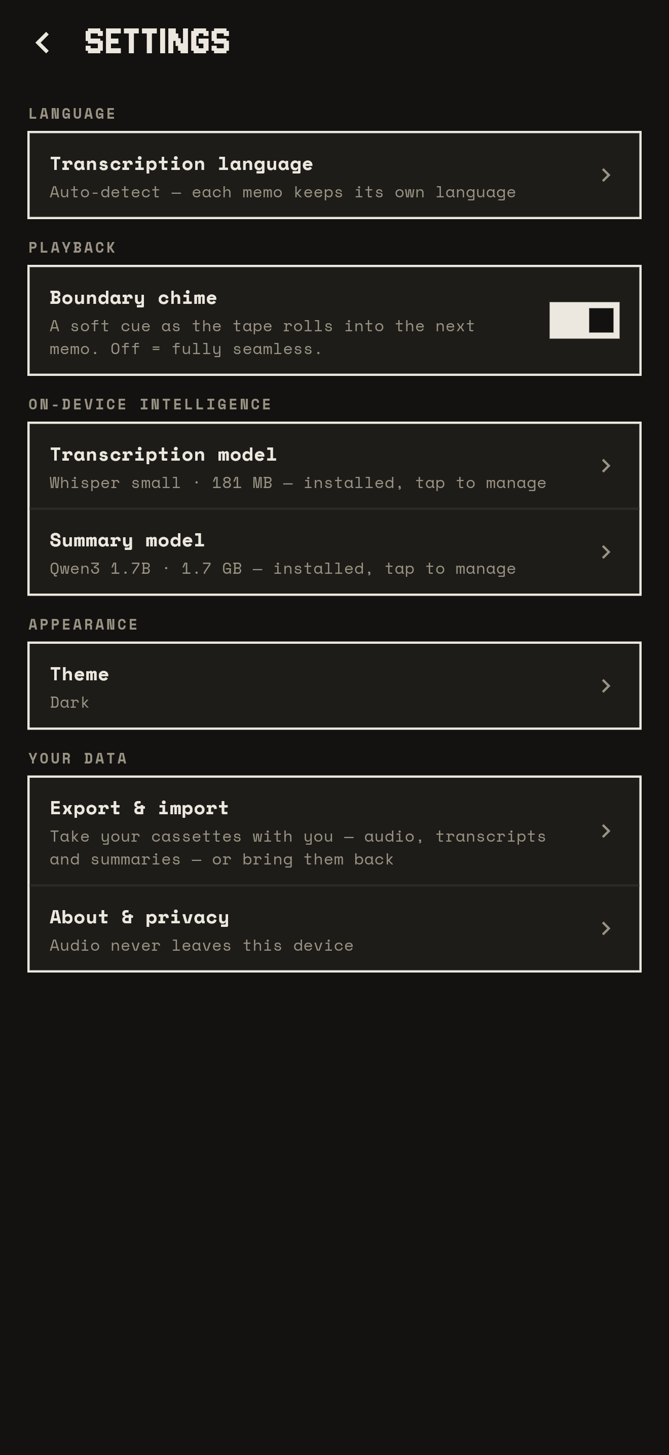 Diktafon: Voice Memos on Tape screenshot 6