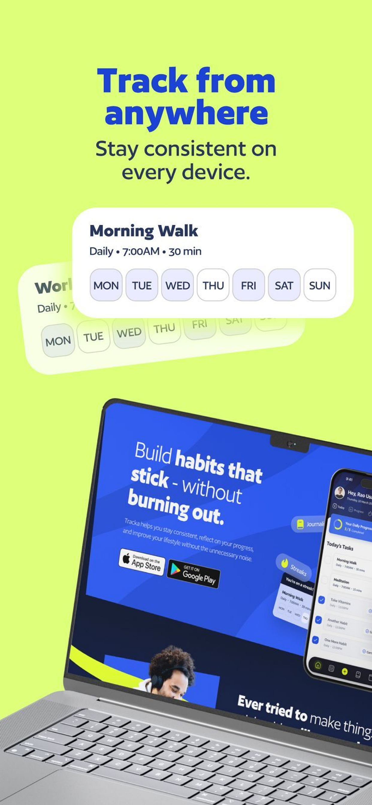 Tracka Habit Tracking App