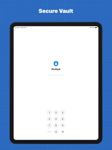 Private Photo Vault - PixVault iPad screenshot