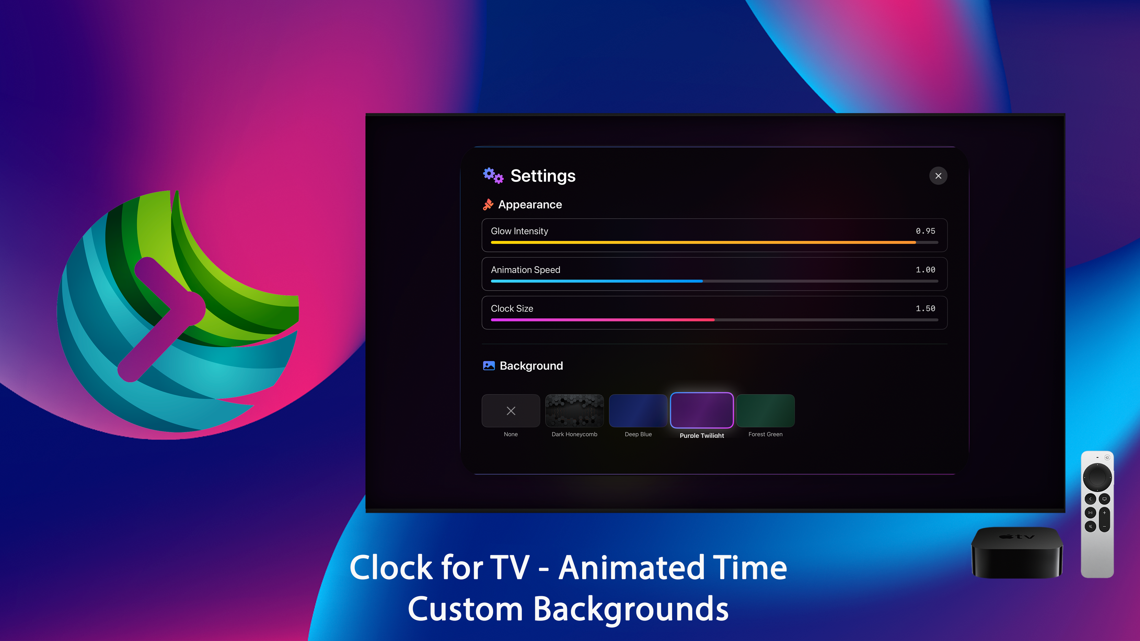 Clock for TV - Time & Weather screenshot 5