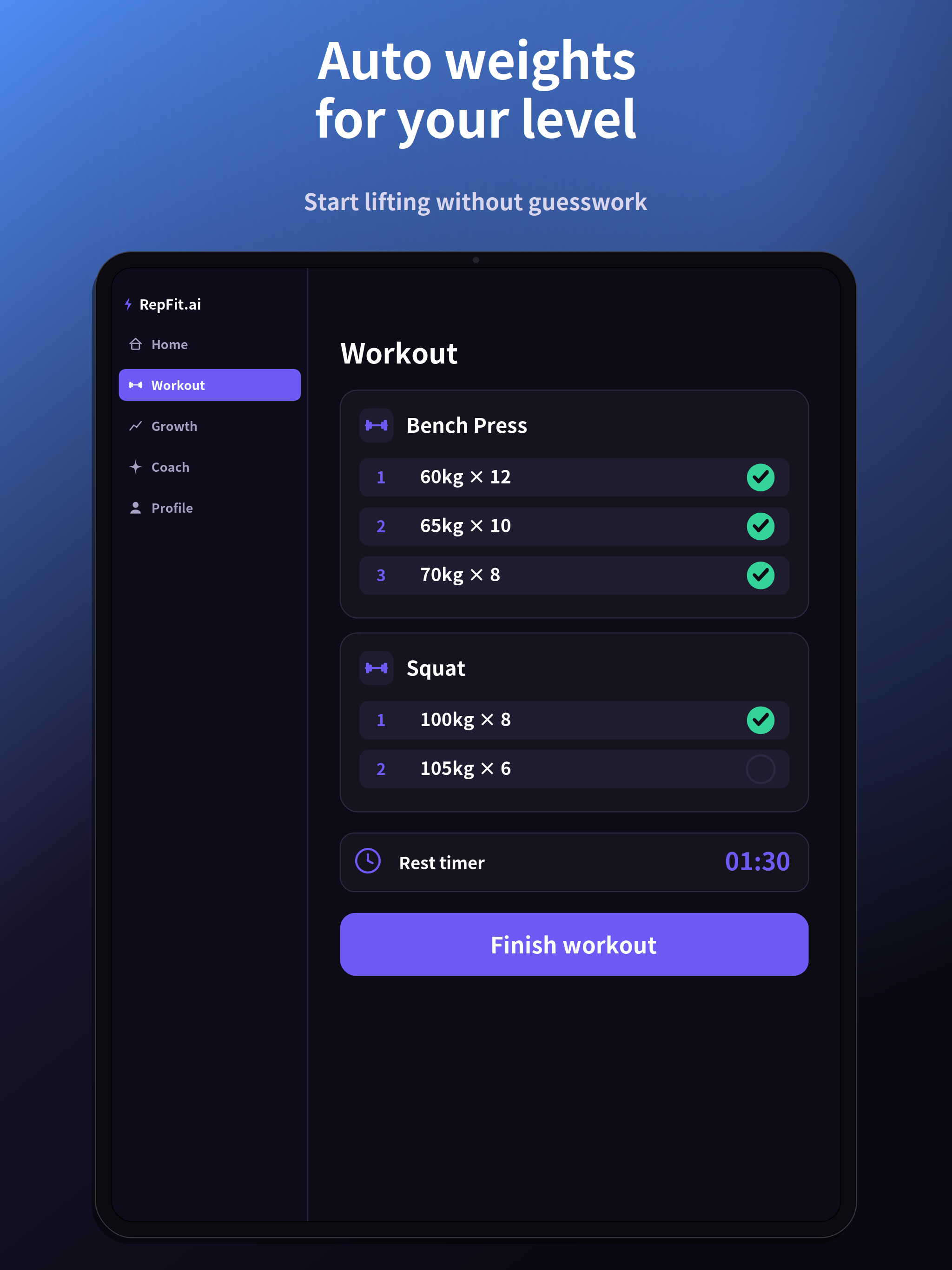 RepFit.ai: AI Workout Tracker screenshot 7