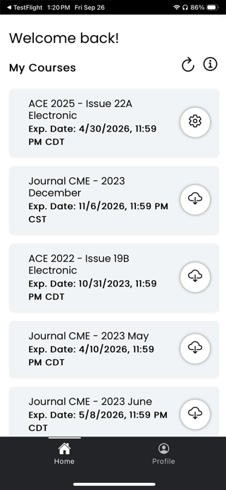 ASA My Learning Screenshot 1 of 4