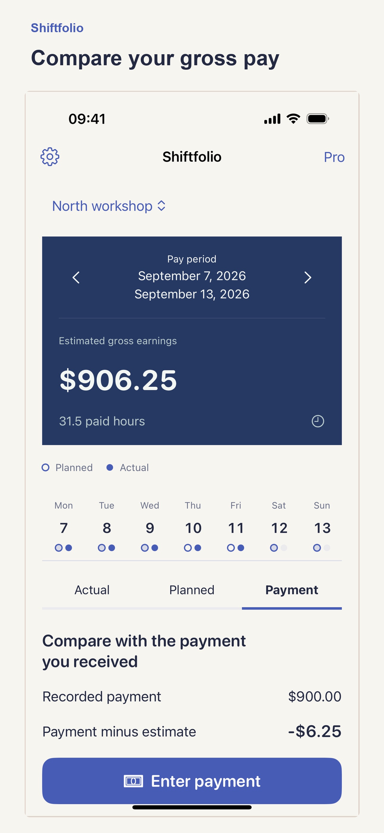 Screenshot 3 of Shiftfolio: Shift & Pay Log